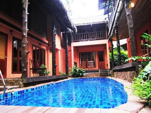 Pool view room