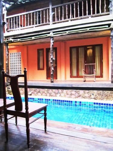Pool view room