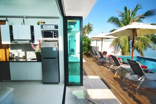2 Bedrooms Beach Front Family Villa with Free Pick up Samui Airport