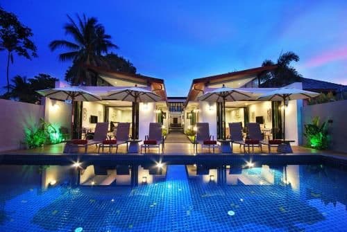 2 Bedrooms Beach Front Family Villa with Free Pick up Samui Airport