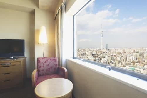 Moderate Twin Room with Tokyo Sky Tree View - Smoking