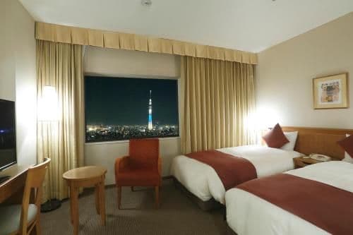 Premium Twin Room with Sky Tree View - Non-Smoking