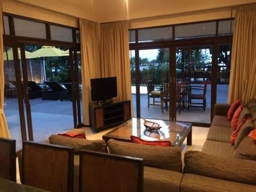 Beachfront Three-Bedroom Villa with Private Pool with Round Trip Airport Transfer