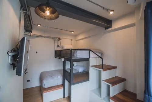 Bunk Bed Room with Private Bathroom