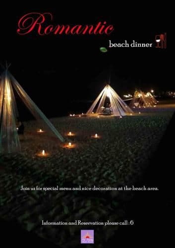 Deluxe Sea View with Romantic Set Dinner on Beach