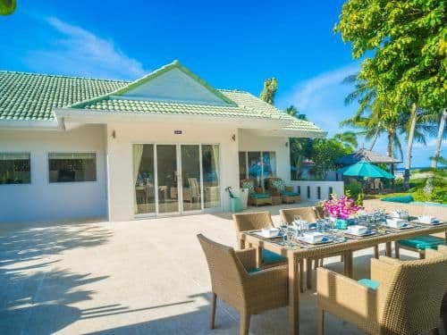 Three-Bedroom Beachfront Villa with Private Pool