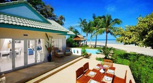 Three-Bedroom Beachfront Villa with Private Pool