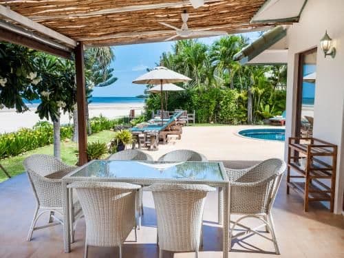 Four-Bedroom Beachfront Villa with Private Pool