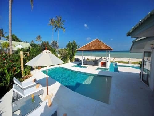 Four-Bedroom Beachfront Villa with Private Pool