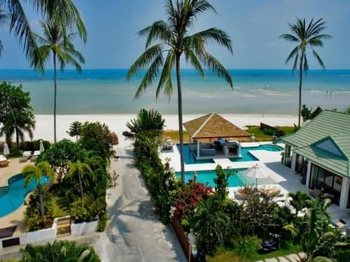 Four-Bedroom Beachfront Villa with Private Pool
