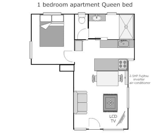 Queen One-Bedroom Apartment