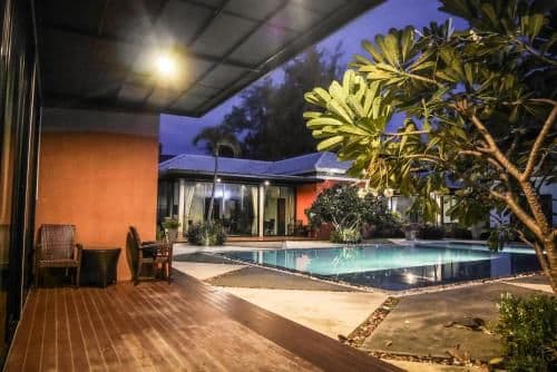 Deluxe Three-Bedroom Villa with Pool View