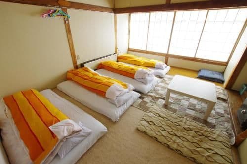 Japanese-Style Family Room with Shared Bathroom