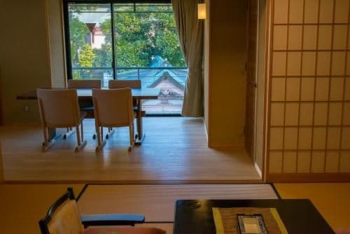Japanese-Style Family Room with Dining Area