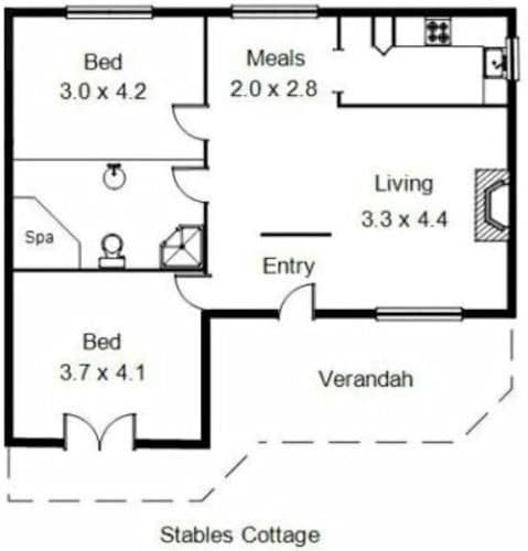 Two-Bedroom Cottage