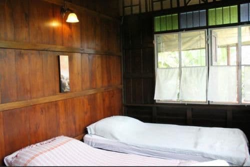 Wooden Room With Fan