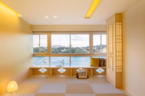 Japanese style Superior Quadruple Room with Sea View Non-Smoking