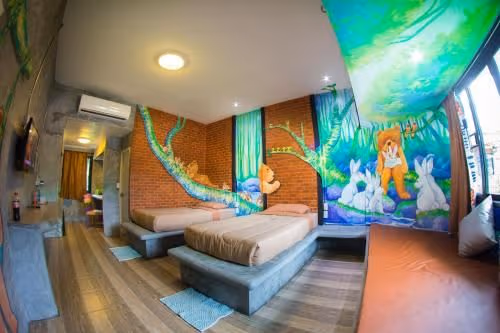 Grand Twin bed Villa with Garden View