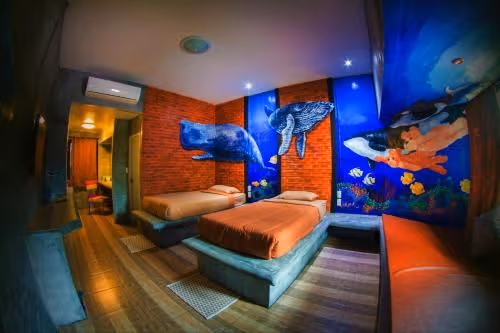 Grand Twin bed Villa with Garden View