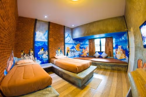 Grand Twin bed Villa with Garden View