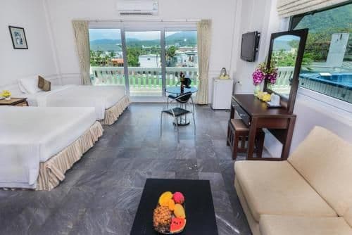 Deluxe Double Room with Pool View and Sea View
