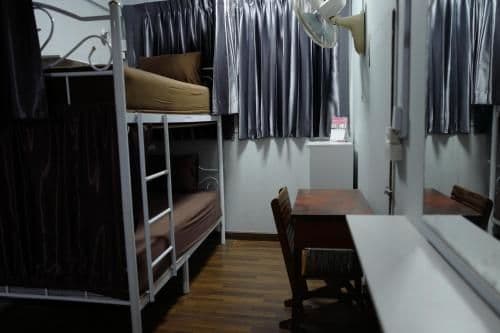 Bed in 4-Bed Female Dormitory Room (Fan)