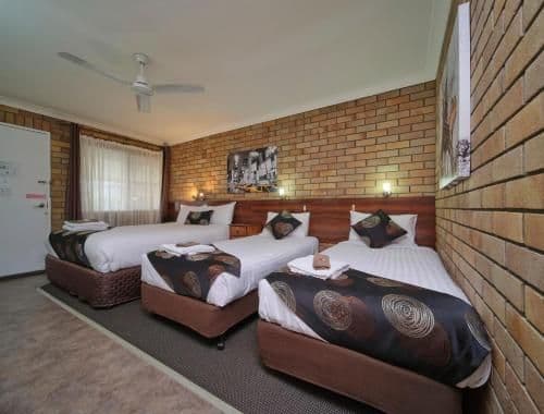 Family Room with One Queen Bed and Two Single Beds