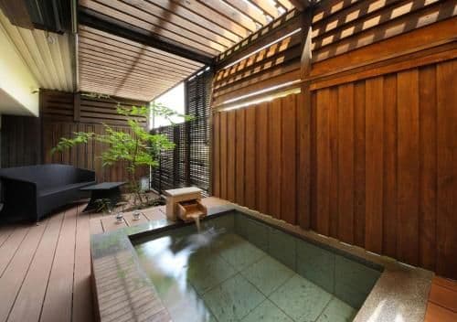 Standard Triple Room with Open-Air Bath and River View