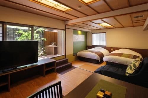 Standard Triple Room with Open-Air Bath and River View