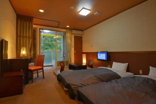 Twin Room with Open-Air Bath - Non-Smoking