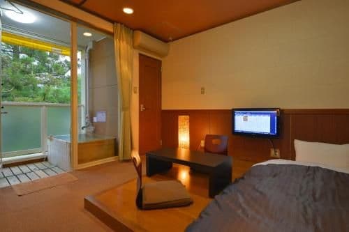 Twin Room with Open-Air Bath - Non-Smoking