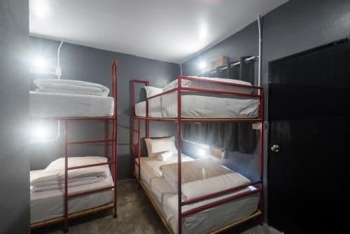 Bed in 4-Bed Female Dormitory Room with Fan