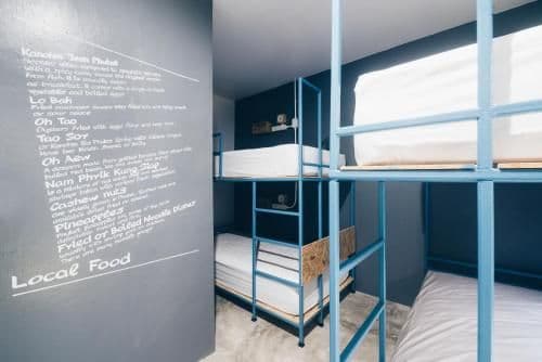 Bed in 4-Bed Mixed Dormitory Room with Fan