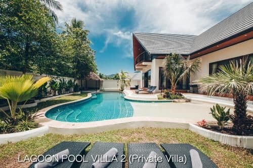 Private luxury lagoon pool villa 2
