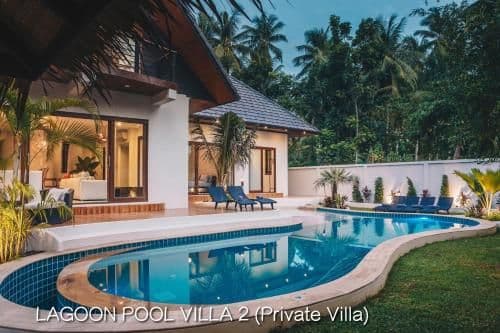 Private luxury lagoon pool villa 2