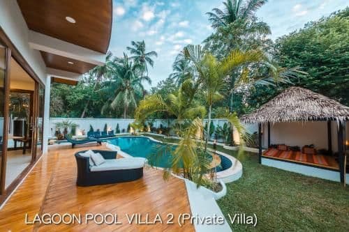 Private luxury lagoon pool villa 2