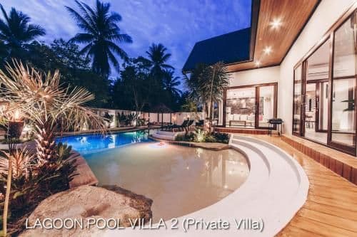 Private luxury lagoon pool villa 2