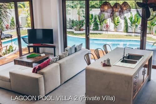 Private luxury lagoon pool villa 2