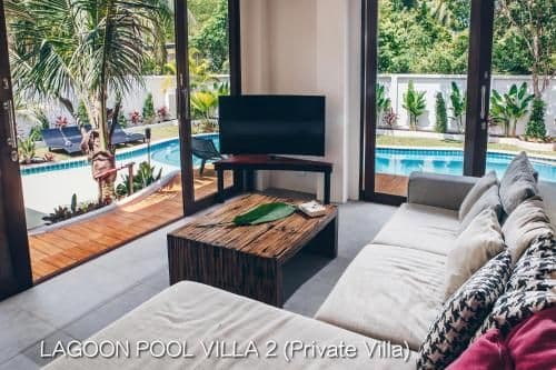 Private luxury lagoon pool villa 2