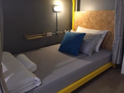 Private Twin Room with Shared Bathroom