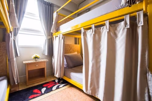 Private Twin Room with Shared Bathroom