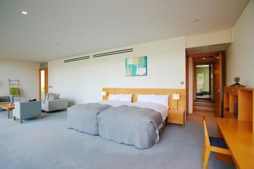 Suite with Sofa Bed and Open-Air Bath Lower Level Floor