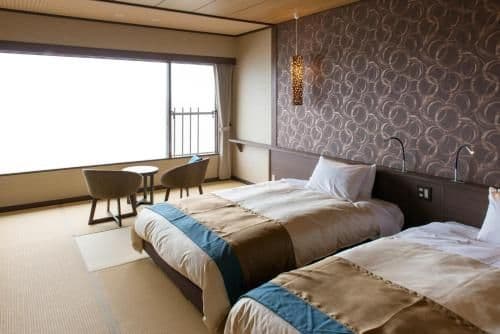 Twin Room with Tatami Area and Sea View