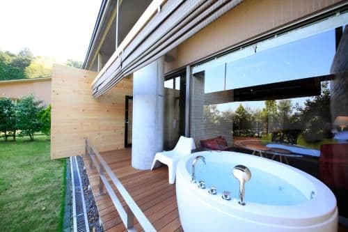 Twin Room with Tatami Area - Open Air-Bath