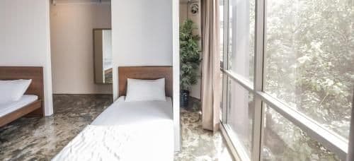 Family Room with Shared Bathroom