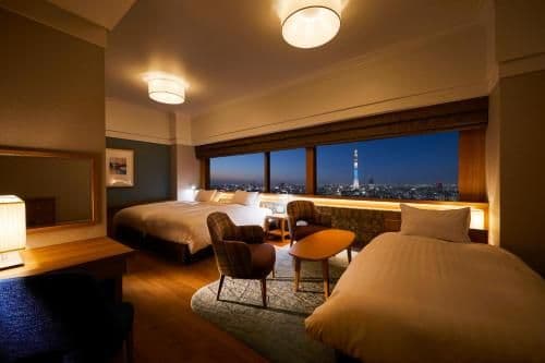 Deluxe Triple Room with Tokyo Sky Tree View