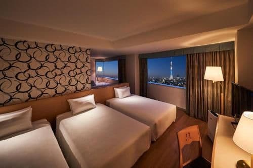 Corner Quadruple Room with Tokyo Sky Tree View - Non-Smoking