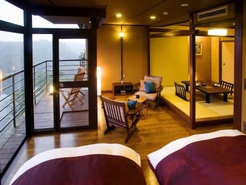 Twin Room with Tatami Area with Ocean View