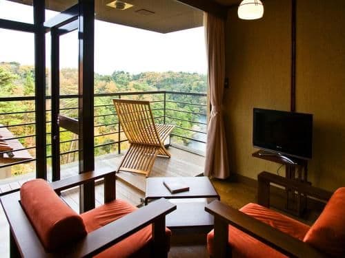 Twin Room with Tatami Area with Ocean View