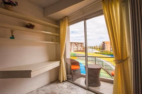 Studio with Balcony